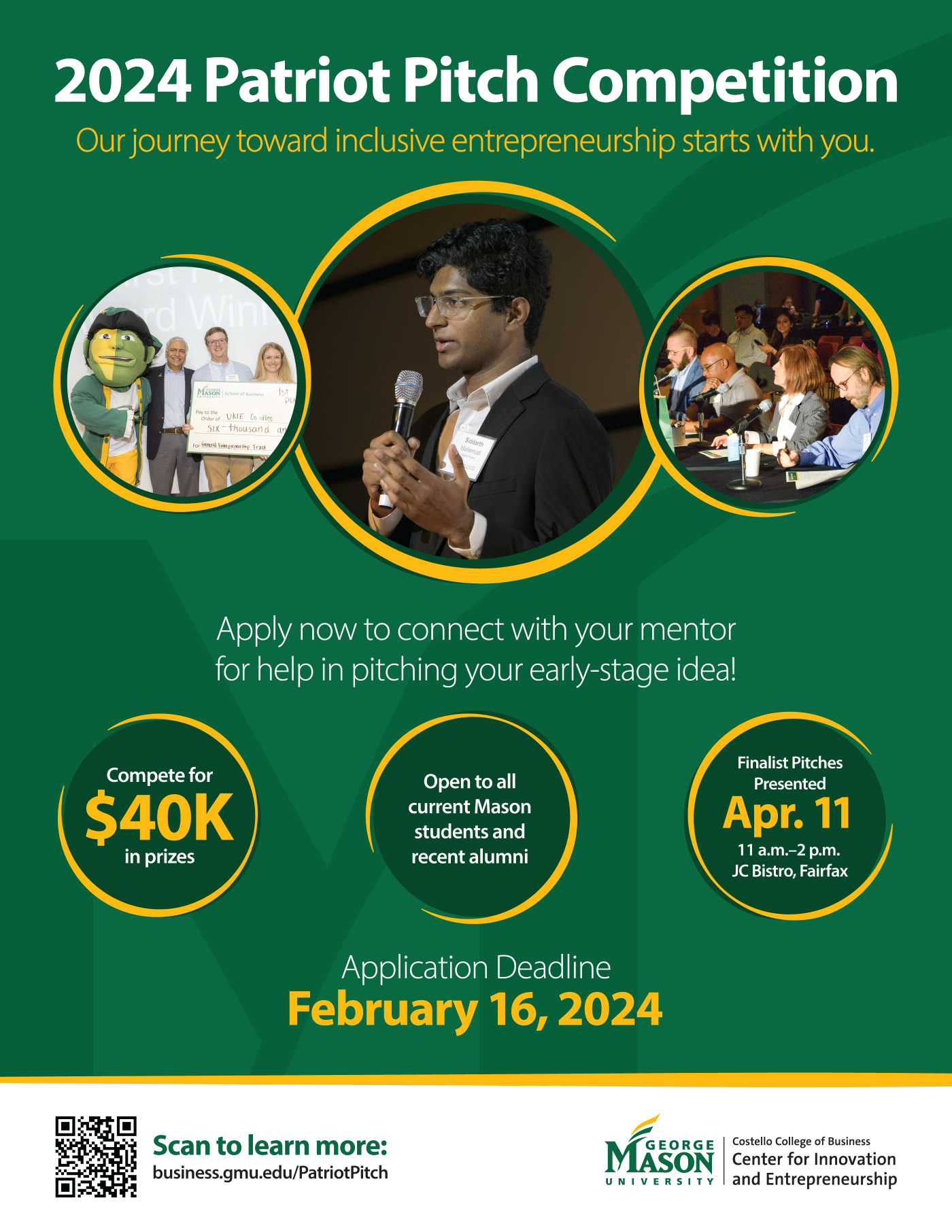 Sign up for the Patriot Pitch Competition